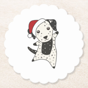 Dalmatiner Weihnachts Hund Wintertiere Hunde Untersetzer