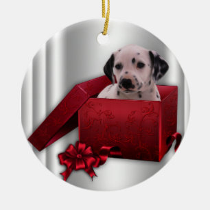 Dalmatiner Weihnachtsbaum Keramikornament