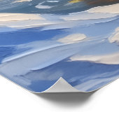 Dalmatiner Weihnachtsboot-Feiertag Poster (Ecke)