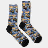 Dalmatiner Weihnachtsboot-Feiertag Socken (Rechts)