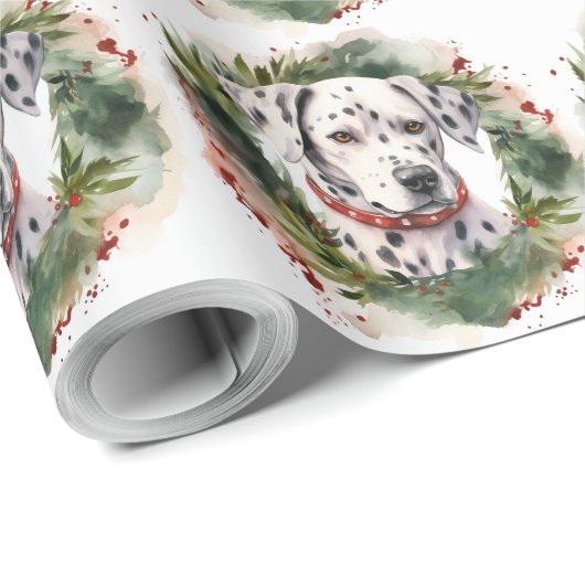 Dalmatiner Weihnachtsfest Geschenkpapier (Rolleneckpunkt)