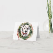 Dalmatiner Weihnachtsfest Karte (Vorderseite)