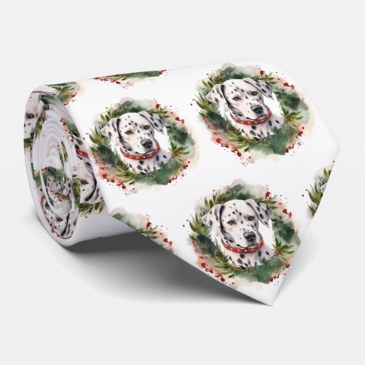 Dalmatiner Weihnachtsfest Krawatte (Gerollt)