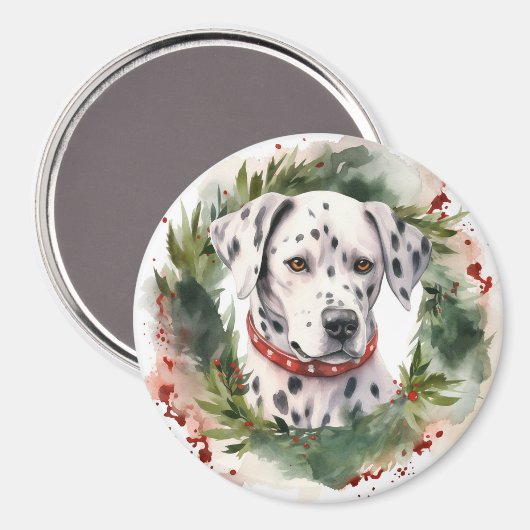 Dalmatiner Weihnachtsfest Magnet (Vorderseite/Rückseite)