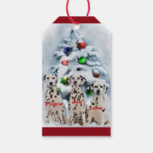 Dalmatiner Weihnachtsgeschenke Geschenkanhänger (Rückseite)