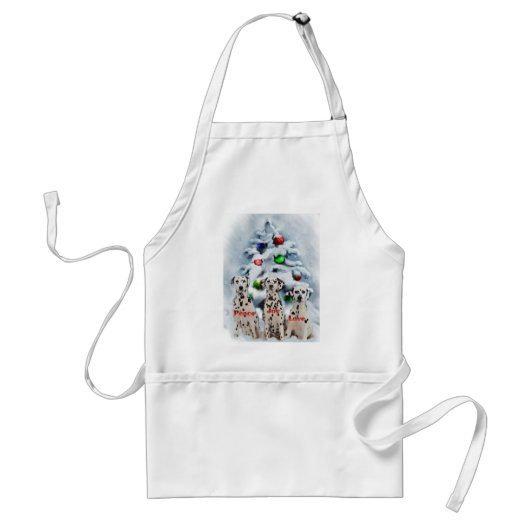Dalmatiner Weihnachtsgeschenke Schürze (Vorne)