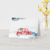 Dalmatiner Weihnachtskarte Karte (Gelbe Blume)