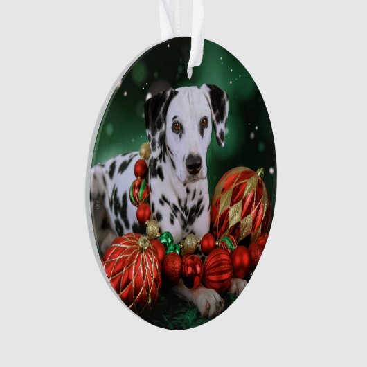 Dalmatiner Weihnachtsschmuck Ornament (Vorderseite)