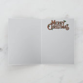 Dalmatiner-Weihnachtsstrumpf Feiertagskarte (Innenseite)