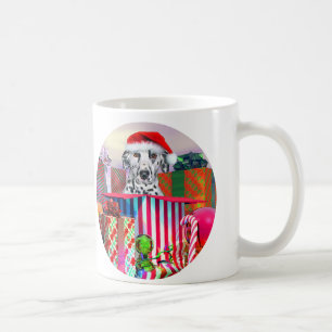 Dalmatiner Weihnachtsüberraschung Kaffeetasse