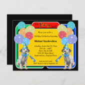 Dalmatiner Welpe Birthday Barke Einladung (Vorne/Hinten)