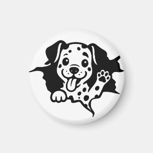 Dalmatiner, Welpe, Cartoon Magnet