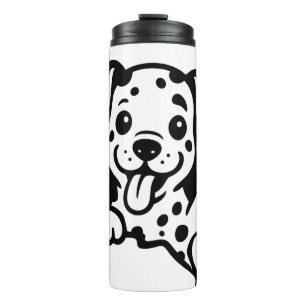 Dalmatiner, Welpe, Cartoon Thermosbecher