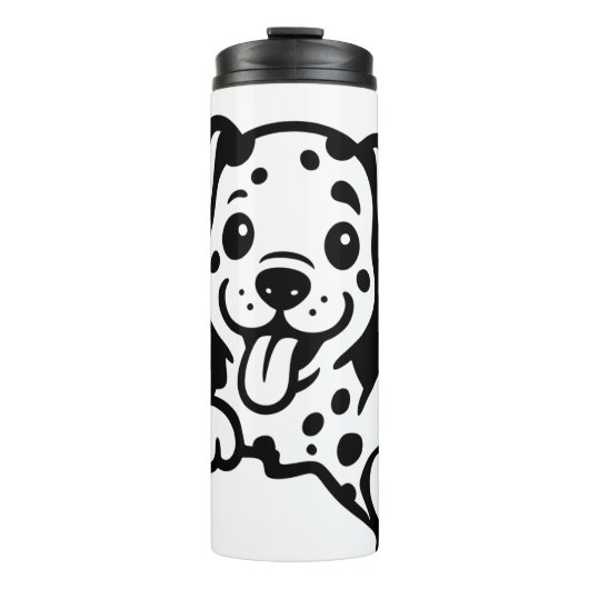 Dalmatiner, Welpe, Cartoon Thermosbecher (Vorderseite)