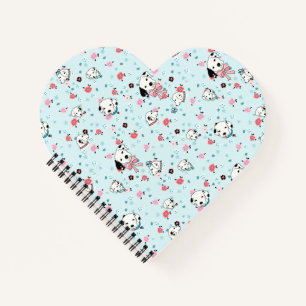 Dalmatiner Welpe-Floral-Notebook Notizblock