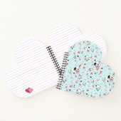 Dalmatiner Welpe-Floral-Notebook Notizblock (Innenseite)
