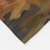 Dalmatiner Welpe Herbst Kürbis Fleecedecke (Ecke)