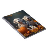 Dalmatiner Welpe Herbst Kürbis Notizblock (Rechte Seite)