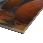 Dalmatiner Welpe Herbst Kürbis Schneidebrett (Ecke)