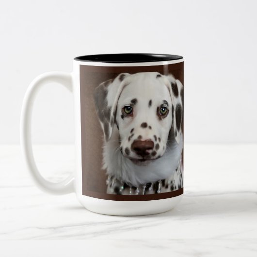 Dalmatiner Welpe Liebe Tasse (Links)