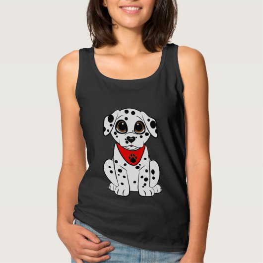 Dalmatiner Welpe mit Herz-Nose T-Shirt (Vorderseite)