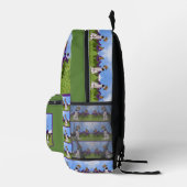 Dalmatiner Welpe Schmetterling Malerei Personalisi Bedruckter Rucksack (Rechts)