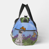 Dalmatiner Welpe Schmetterling Malerei Personalisi Duffle Bag (Rechts)