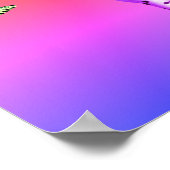 Dalmatiner Welpe und bunte Schmetterlinge Poster (Ecke)