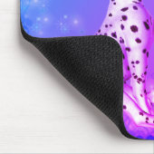 Dalmatiner Welpe und Weiße Rose Mousepad (Ecke)