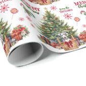 Dalmatiner Welpe unter der Urlaubspflanze Geschenkpapier (Rolleneckpunkt)