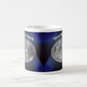 Dalmatiner Welpe White Rose Personalisiertes Foto Kaffeetasse (Mittel)