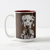 Dalmatiner Welpe Zweifarbige Tasse (Links)