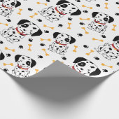 Dalmatiner Welpen Geschenkpapier (Ecke)