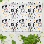 Dalmatiner Welpen Geschirrtuch (Gefaltet)