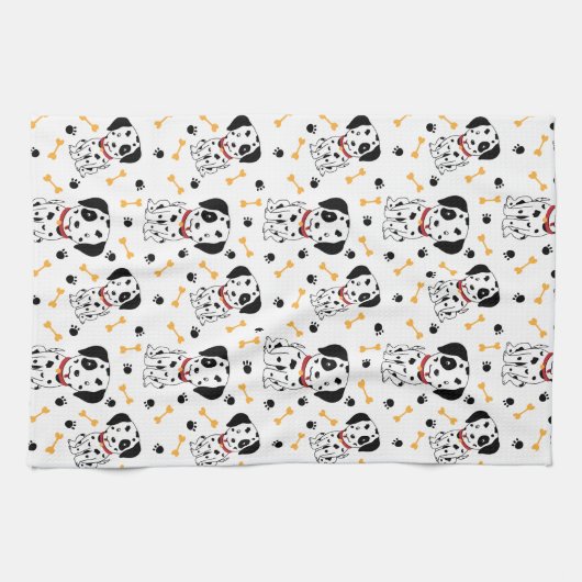 Dalmatiner Welpen Geschirrtuch (Horizontal)