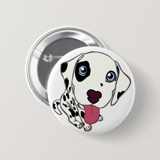 DALMATINER-WELPEN-KNOPF BUTTON (Vorne & Hinten)