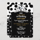 Dalmatiner Welpen-Party Einladungen (Vorne/Hinten)