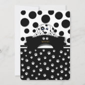 Dalmatiner Welpen-Party Einladungen (Rückseite)