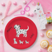 Dalmatiner Welpen Party Papier Teller. Pappteller (Party)