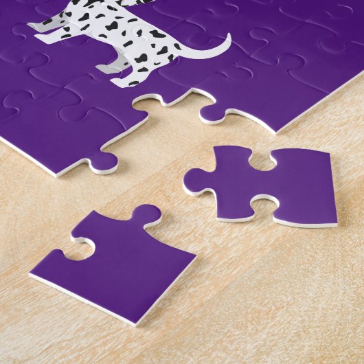 Dalmatiner Welpen Puzzle mit personalisiertem Name (Seite)