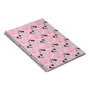 Dalmatiner Welpen Schwarze Flecken Rosa Spielzeug Notizblock