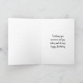 Dalmatiner Welpen und Rose personalisieren Geburts Karte (Innenseite)