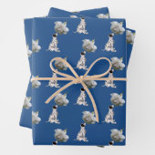 Dalmatiner Welpen und Rose Tiermuster Geschenkpapier Set (Beispiel)
