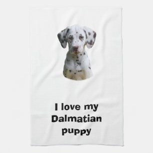 Dalmatiner Welpenhund Foto Handtuch