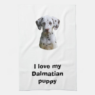 Dalmatiner Welpenhund Foto Handtuch