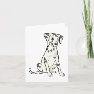 Dalmatiner Welpenhund Hallo Danke Liebe, Entschuld Karte