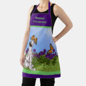 Dalmatiner Welpenschmetterlinge Hunde Kunst Person Schürze (InSitu)