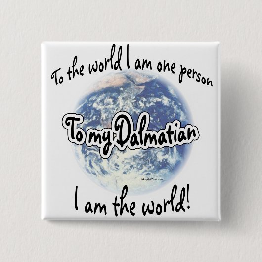 Dalmatiner Welt 2 Button (Vorderseite)