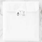 Dalmatiner Weltfrieden Runder Aufkleber (Tasche)