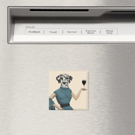 Dalmatiner Wine Snob Magnet (In Situ (Geschirrspüler))